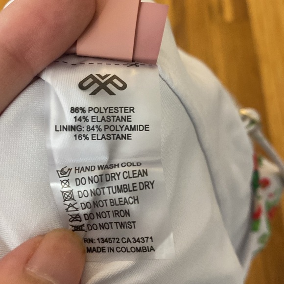 PQ Swim Girls White Ruffled One Piece Swimsuit With Strawberry Print Size 12 - Picture 7 of 7